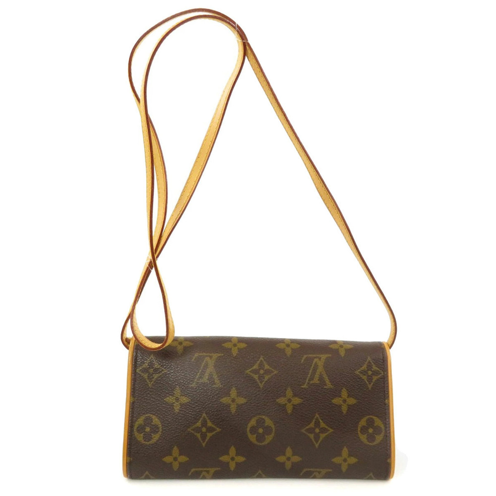 Louis Vuitton Twin Pochette Shoulder Monogram Bag Canvas Brown